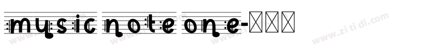 music note one字体转换